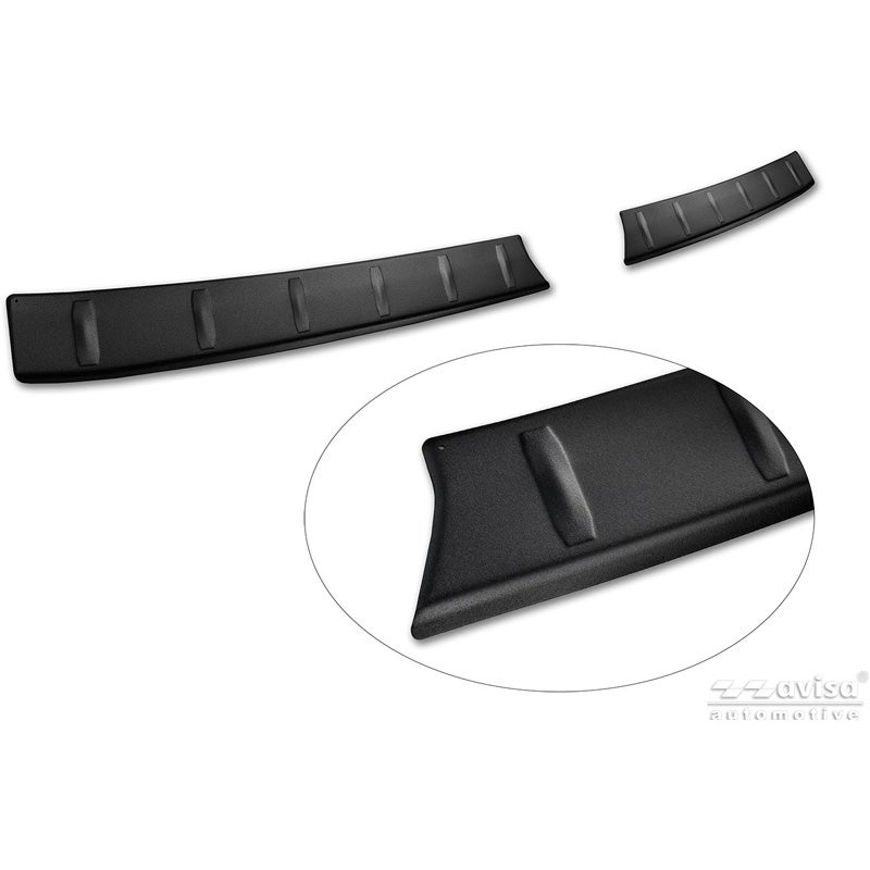 Avisa Stainless Steel Rear Bumper Protector  Leapmotor C10 2024- - Matt Black - 2-pieces