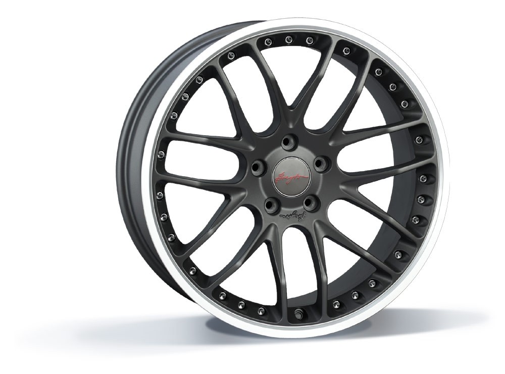 Breyton GTP 5x120 8.5x19 ET 38 Matt Gun - Rand gepolijst ( 3 del