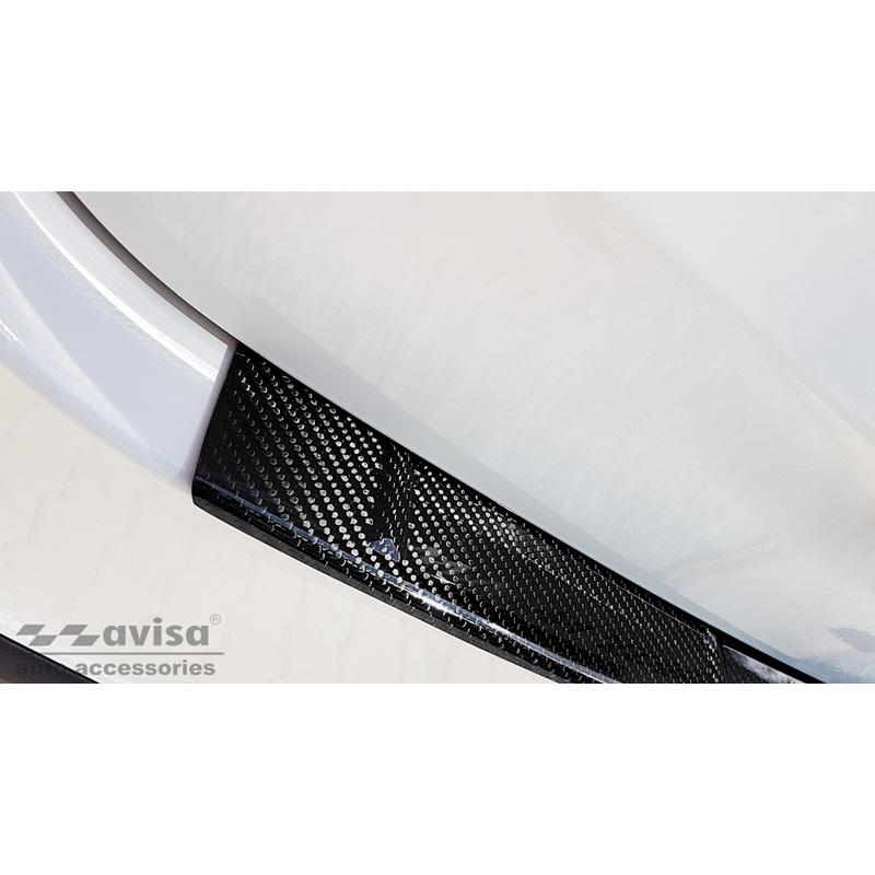 Echt 3D Carbon Achterbumperprotector  Mercedes GLE II (W167) 2019-2023 incl. 53 AMG 'Ribs'