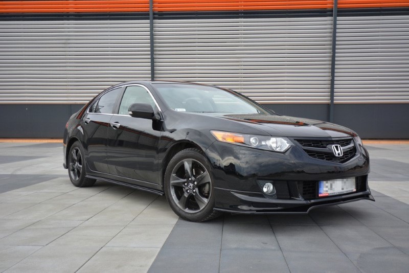 Voorspoiler Honda Accord MK.8 Type-S (Cu-Series) Preface Sedan Glanzend Zwart