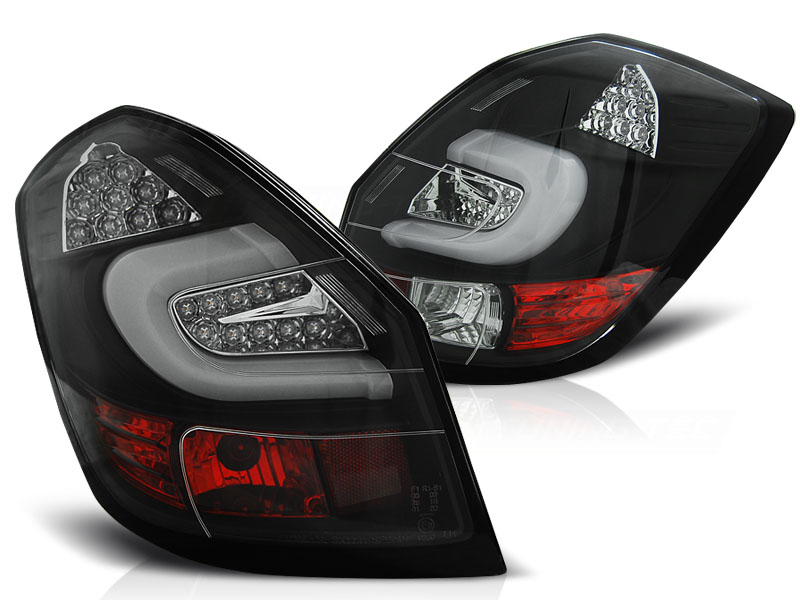 Achterlichten Skoda Fabia II 5 deurs 2007-2010 LED Zwart