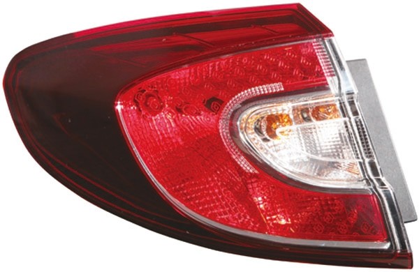 Achterlicht rechts MEGANE III 08->> BUITENDEEL