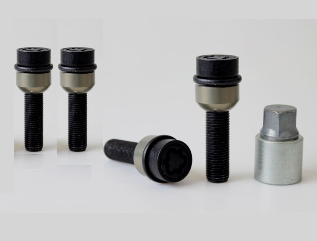 Wielsloten M14 x 1,5 34mm Porsche R14 Zwart 2-delig BVN534RAR14