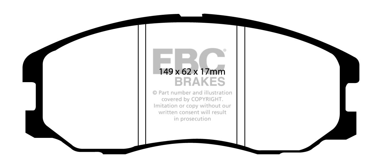 EBC Brakes CHEVROLET Captiva 2.4 2007-.. Remblokken voorzijde