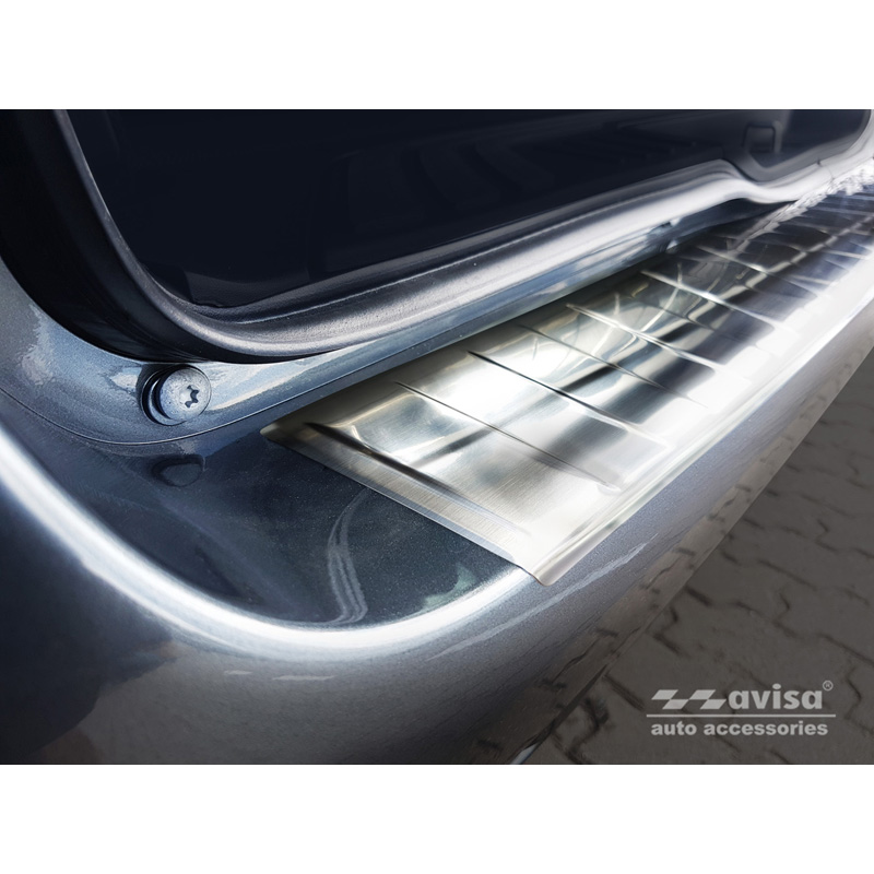 Stainless Steel Rear bumper protector  Mercedes Vito & V-Class 2014-2019 & Facelift 2019- 'Ribs' (Long version)