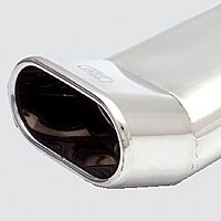 Einddemper VW Golf II 1985-1992 RVS eindstuk 145x75mm dtm ulter