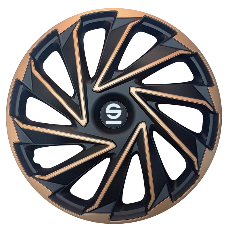 Sparco Wieldoppen Varese - 14-inch - Goud/Zwart - Set van 4 stuks