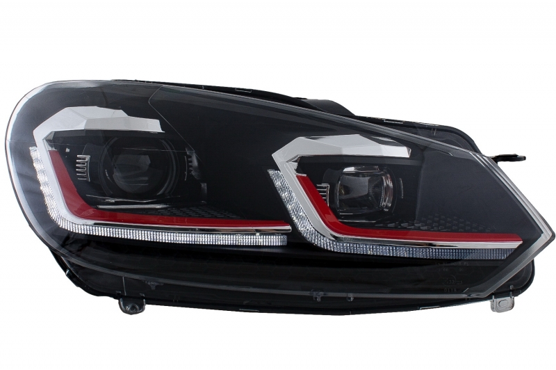 Koplampen VW Golf VI in Golf 7.5 Look Dynamic LED GTI