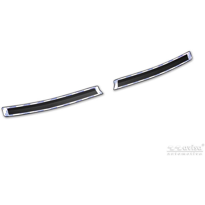 Avisa Stainless Steel Rear Bumper Protector  Dacia Spring Facelift 2024- - Matt Black - 2-pieces
