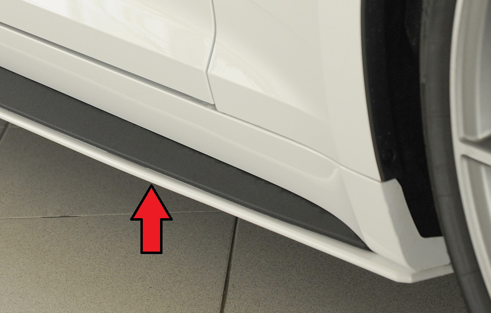 Zijskirts Audi A5 B9 F5 S-Line Rieger Sportback