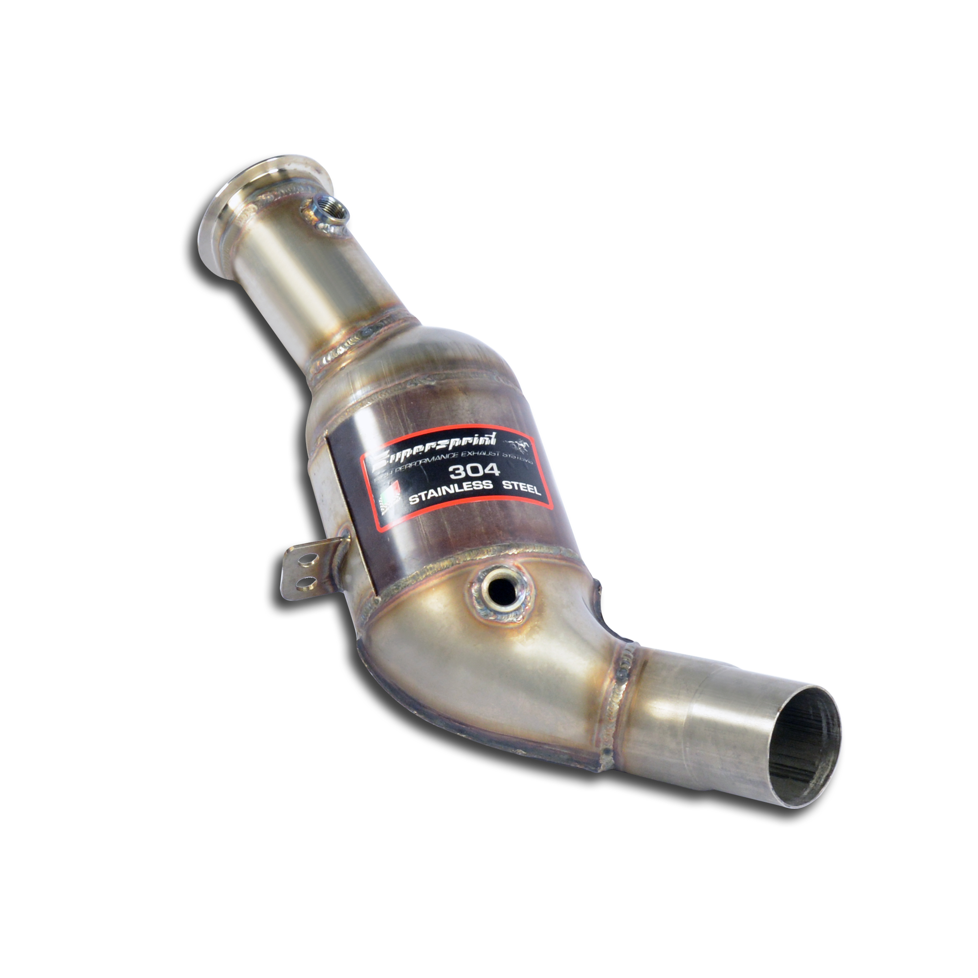 ALFA ROMEO GIULIA QUADRIFOGLIO 2.9i V6 Bi-Turbo (510 Hp) 2016 (with valve) Downpipe right + Metallic