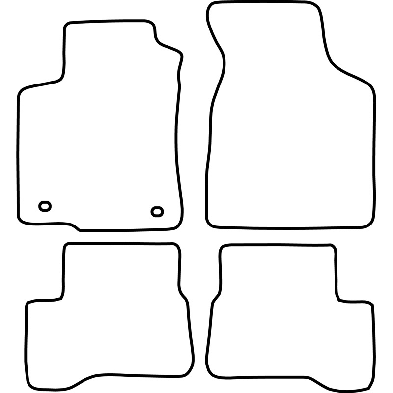 Set velour car mats  Mazda 323 Sedan 1994-1998 / 323F 1994-1998