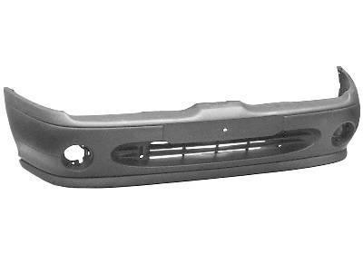 voorbumper, Coupé/Cabrio, zwart Renault Megane, 1996-1999