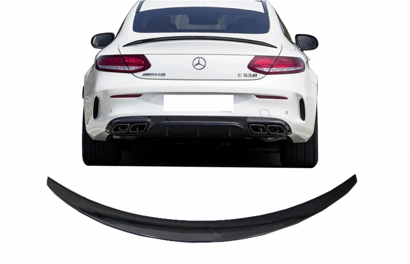 Achterspoiler Mercedes C205 C-Klasse Coupe AMG Look Glans Zwart