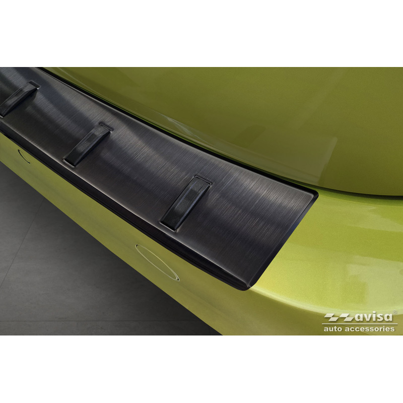 Zwart RVS Achterbumperprotector  Volkswagen ID.Buzz + Cargo 2022- 'STRONG EDITION'