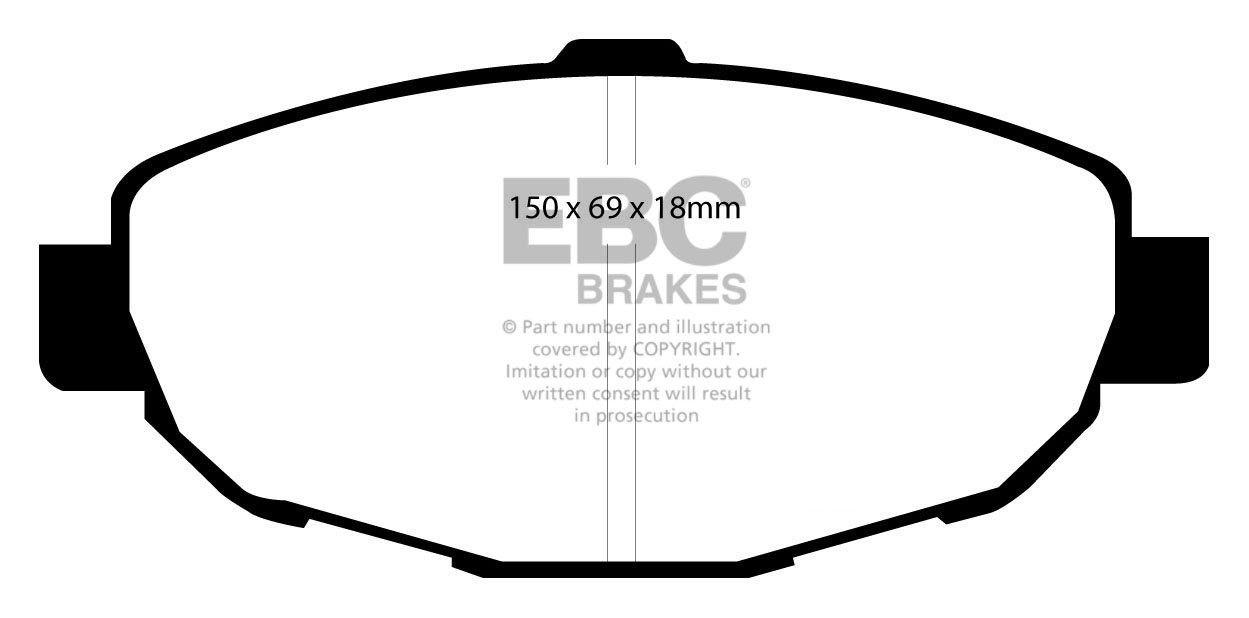 EBC Brakes LEXUS Soarer 4.0 (UZZ32) 91-97 Remblokken voorzijde