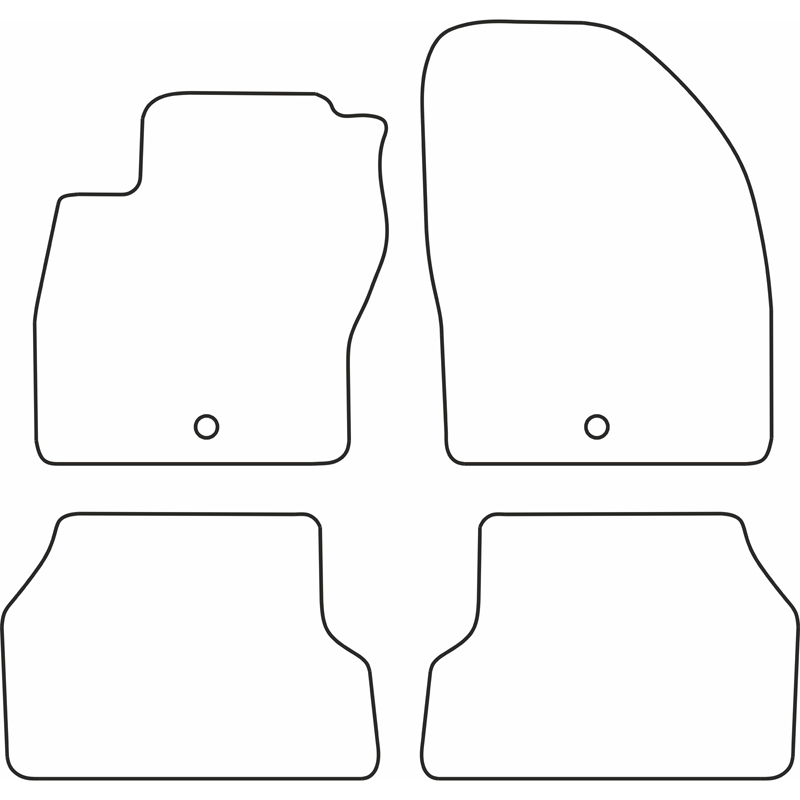 Set velour car mats  Ford Focus 2008-2011