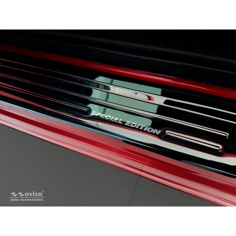 Black Inox door sill protectors  Honda CR-V (CW) 2018- 'Special Edition' - 4-pieces