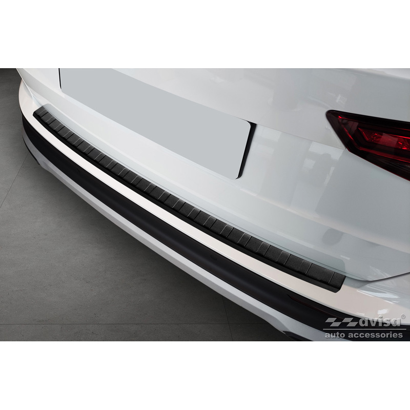 Matzwart RVS Achterbumperprotector  Seat Ateca 2016-2020 & FL 2020- 'Ribs'