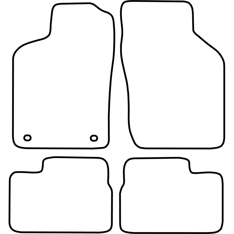 Set velour car mats  Opel Vectra A 1988-1995 / Calibra A 1990-1997