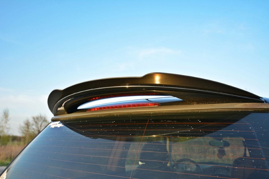 Spoiler uitbreiding Mini Cooper R53 Maxton Design glans zwart