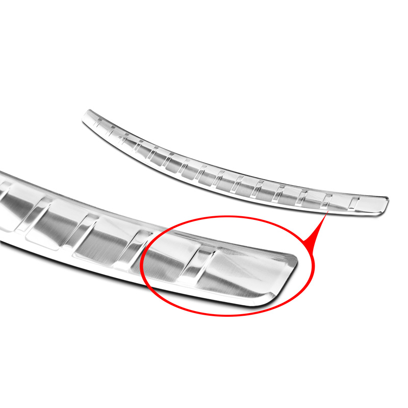 Stainless Steel Rear bumper protector  Mercedes C-Class W205 Sedan 2014-2019 & 2019-2021 'Ribs'