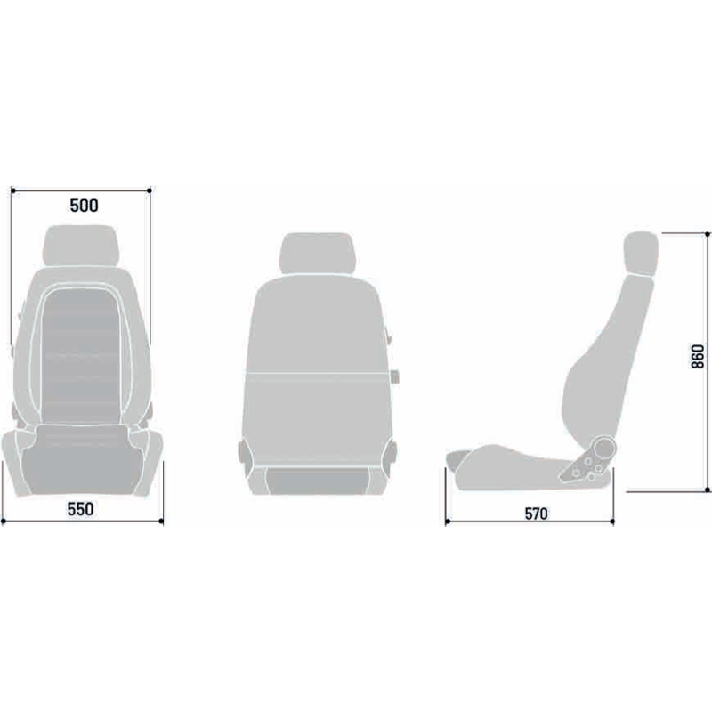 Sparco Sport Seat GT - Black Skai + Black Microfibre - Reclinable