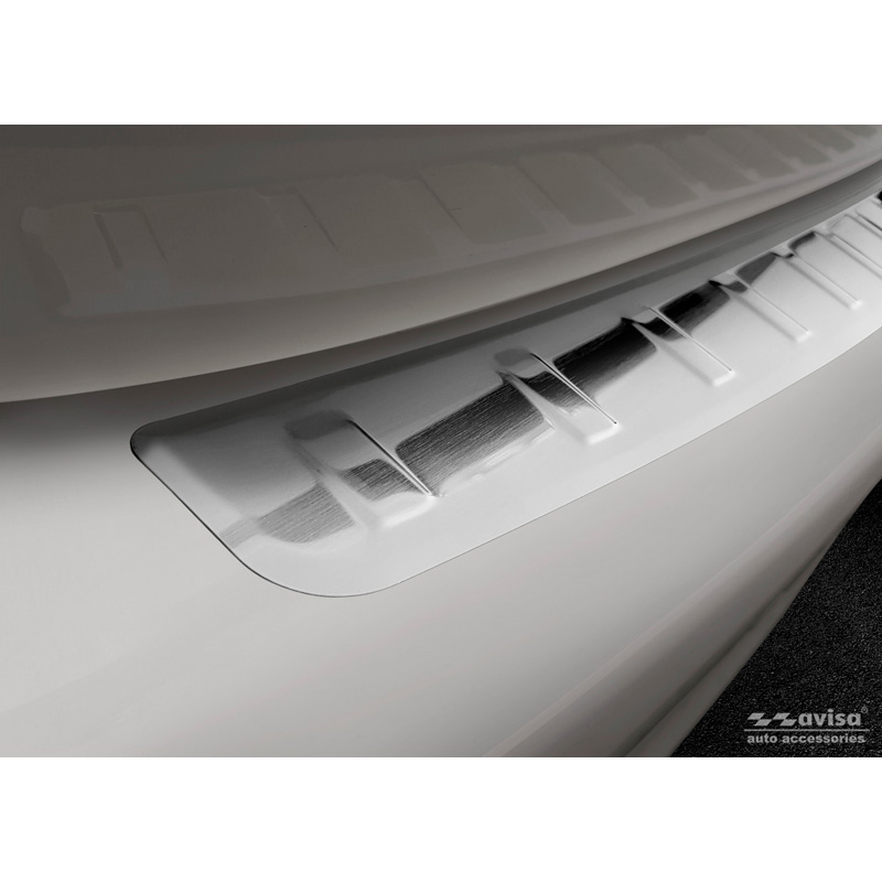 Stainless Steel Rear bumper protector  Mercedes A-Class Sedan W177 9/2018- 'Ribs'