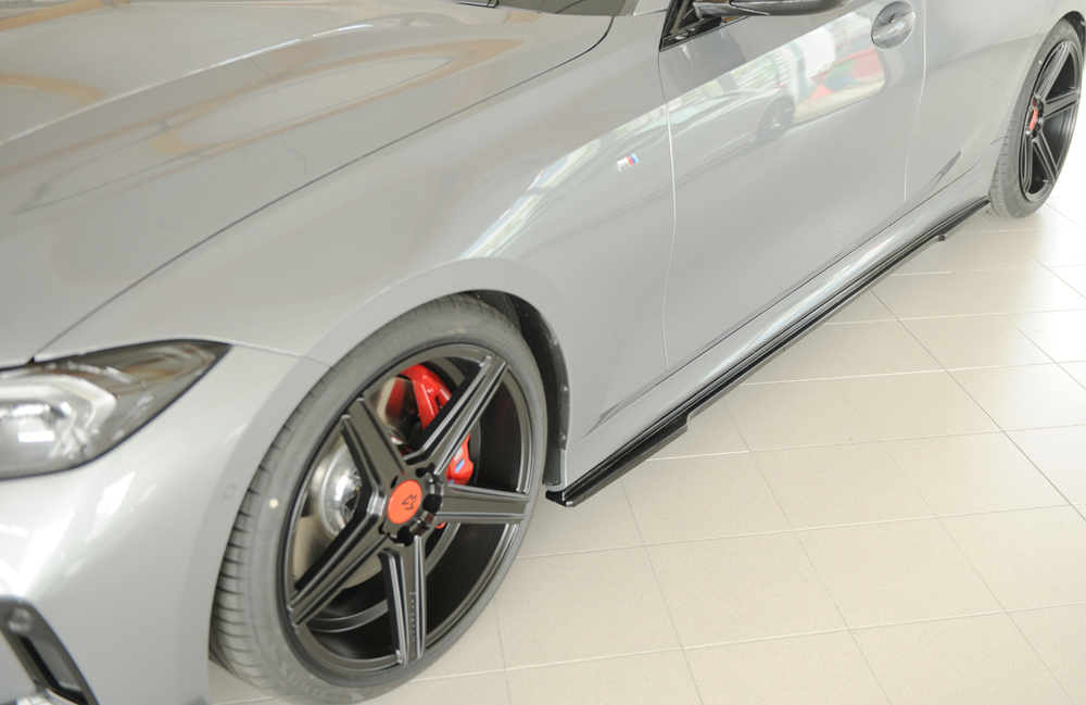 Zijskirts BMW 3 Serie M Pakket G20 G21 Rieger Glans Zwart