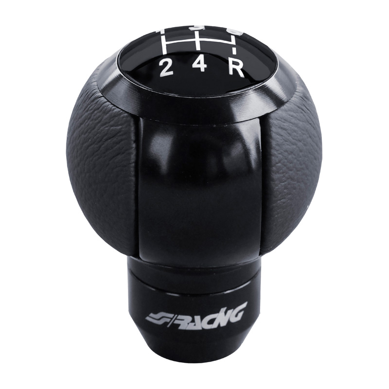 Simoni Racing Gear Knob SLOT - Aluminium/Black Eco-Leather