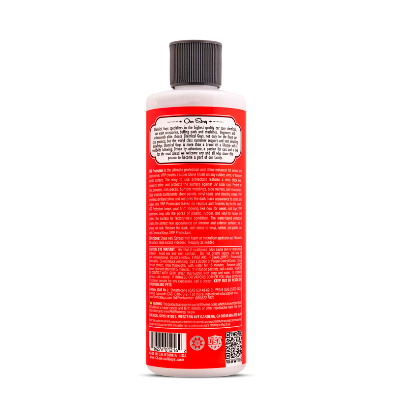 Chemical Guys V.R.P. Vinyl, Rubber, Plastic Shine & Protectant (473ml)