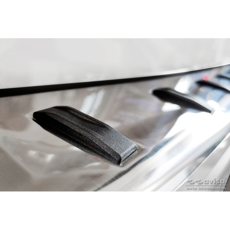 Stainless Steel Rear bumper protector   Audi A4 Avant B9 (incl. S-Line) 2015-2019 & Facelift 2019- - 'STRONG EDITION'