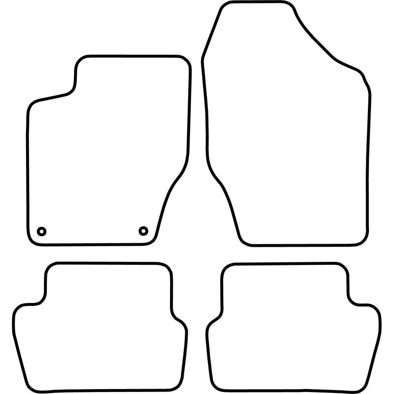 Automatten Velours  Citroen C4 & DS4 2010-