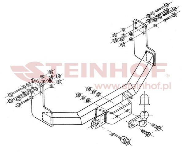 Trekhaak Mercedes Sprinter Van, Minibus (dubbele wielen) (met tr
