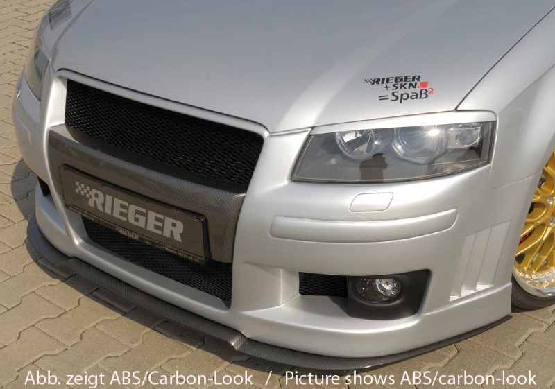 Spoilerzwaard front Voorspoiler Audi A3 8P ABS Rieger