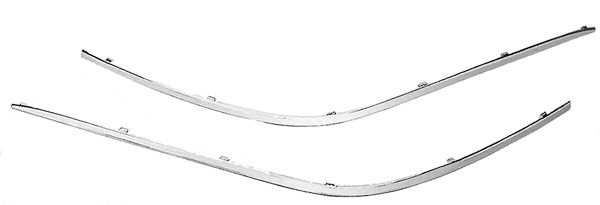 Chroom lijst rechts W210 99-02 ELEGANCE/AVANTGARDE