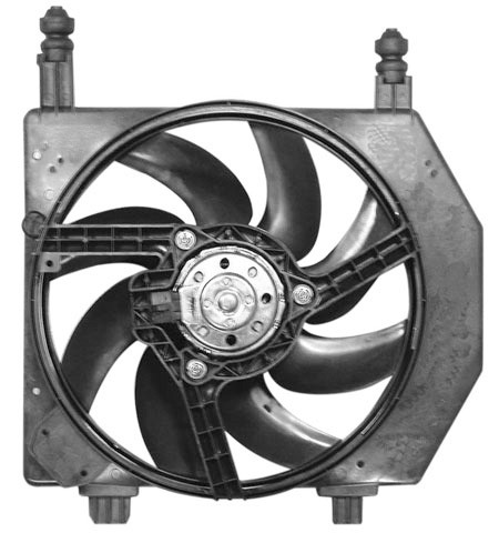 Radiator FAN COMPLEET FIESTA 96-02 1.8M-AC 44KW