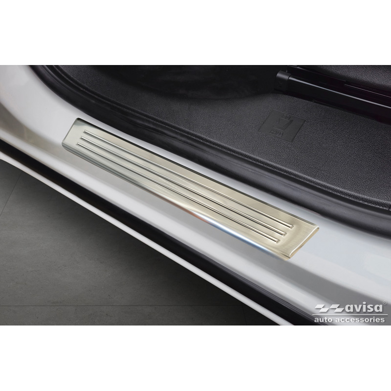 Stainless Steel Door sill protectors  Opel Zafira (C) Tourer 2012-2016 & Facelift 2016-2019 'Lines' - 4-pieces