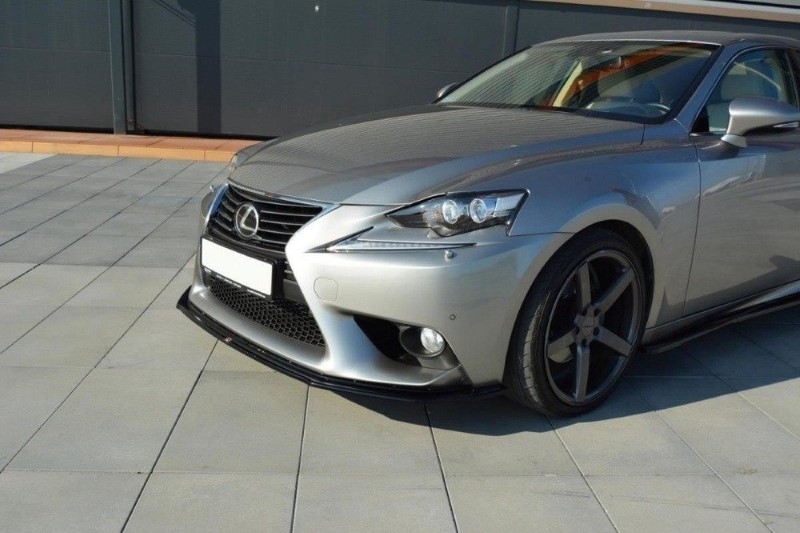 Voorspoiler Lexus IS Mk3 V.1 Glanzend Zwart