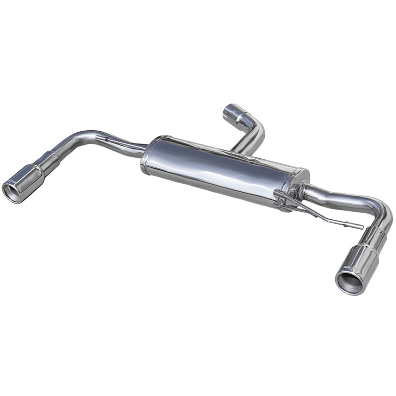 100% Inox Double Sport Exhaust  Volkswagen Scirocco 2.0 R TSi DSG (265HP) 2010- Left/Right 80mm