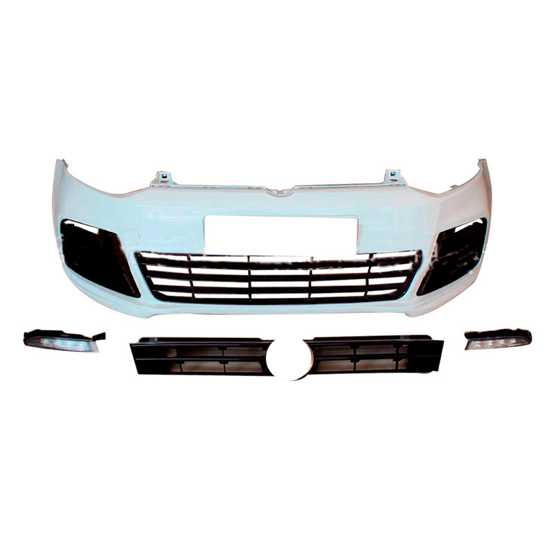 Front bumper  Volkswagen Polo 6R 2009-2014 'R-Look' incl. Grills & DRL's (PP)