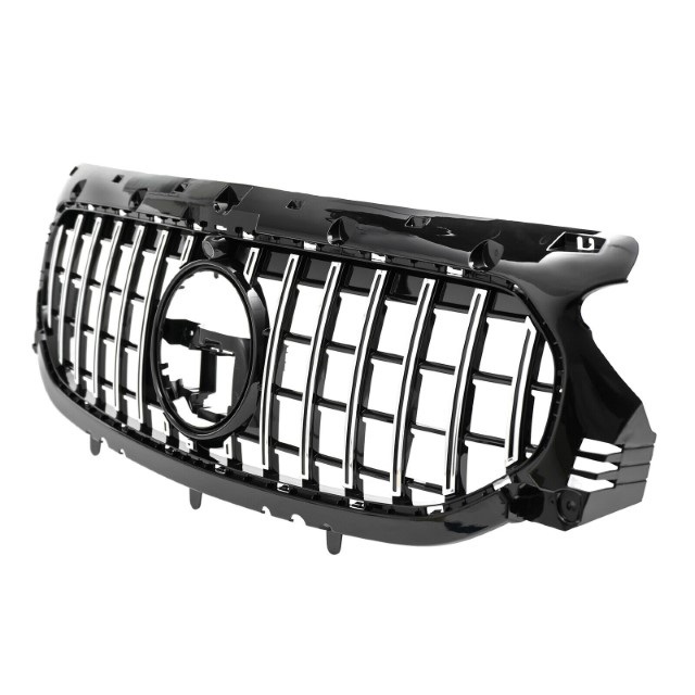 Grill Mercedes GLA H247 GT Look Glans Zwart/Chroom