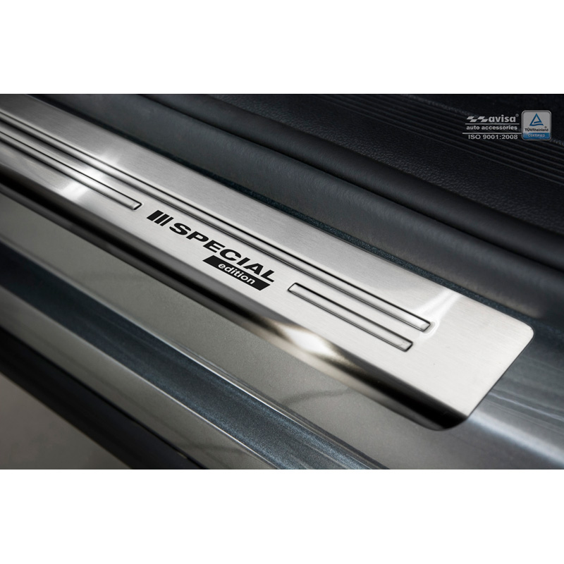 Inox door sill protectors  Volkswagen Tiguan II 2016-2020 & FL 2020- incl. Allspace 2017-2020 & FL 2020-2024 - 'Special Edition' - 2-pieces