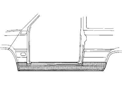 dorpel, rechts Fiat Cinquecento, 1991-1998