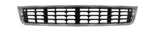 voorbumpergrille, zwart/chroom, midden Audi A4, 2000-2004
