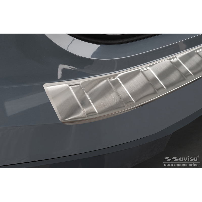 Stainless Steel Rear bumper protector  BMW iX (I20) 2021- 'Ribs'