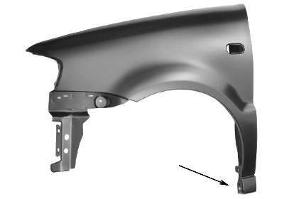 spatbord, links,-10/2000 VW Polo, 1999-2001