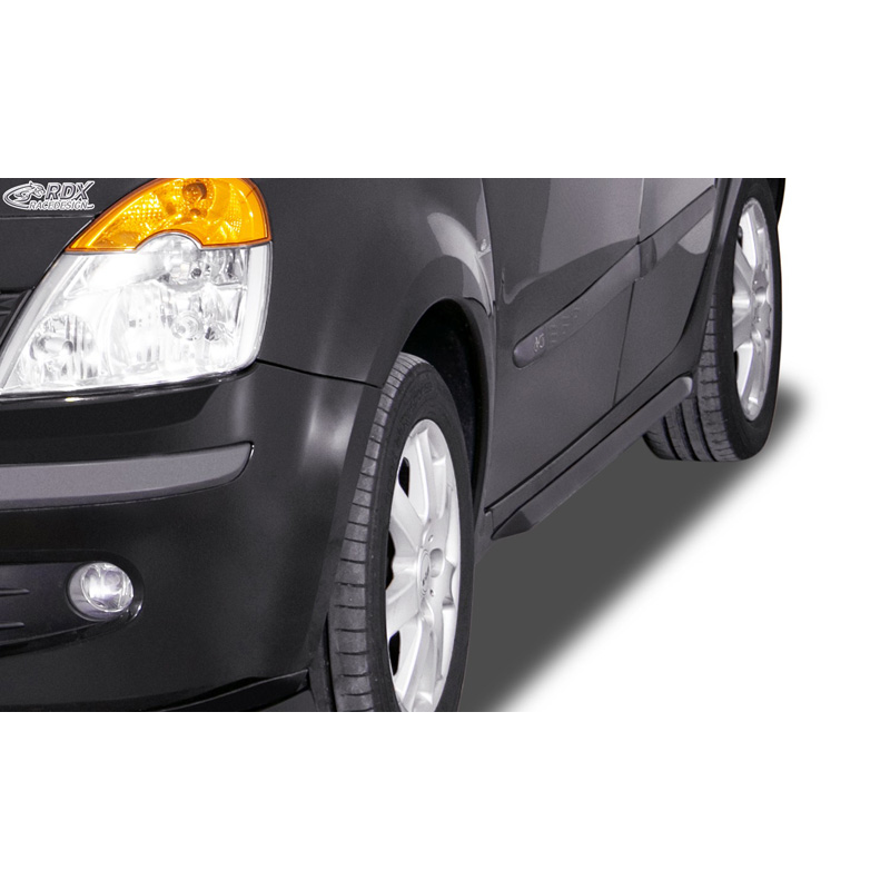 Side skirts 'Slim'  Renault Modus 2004- (ABS glossy black)