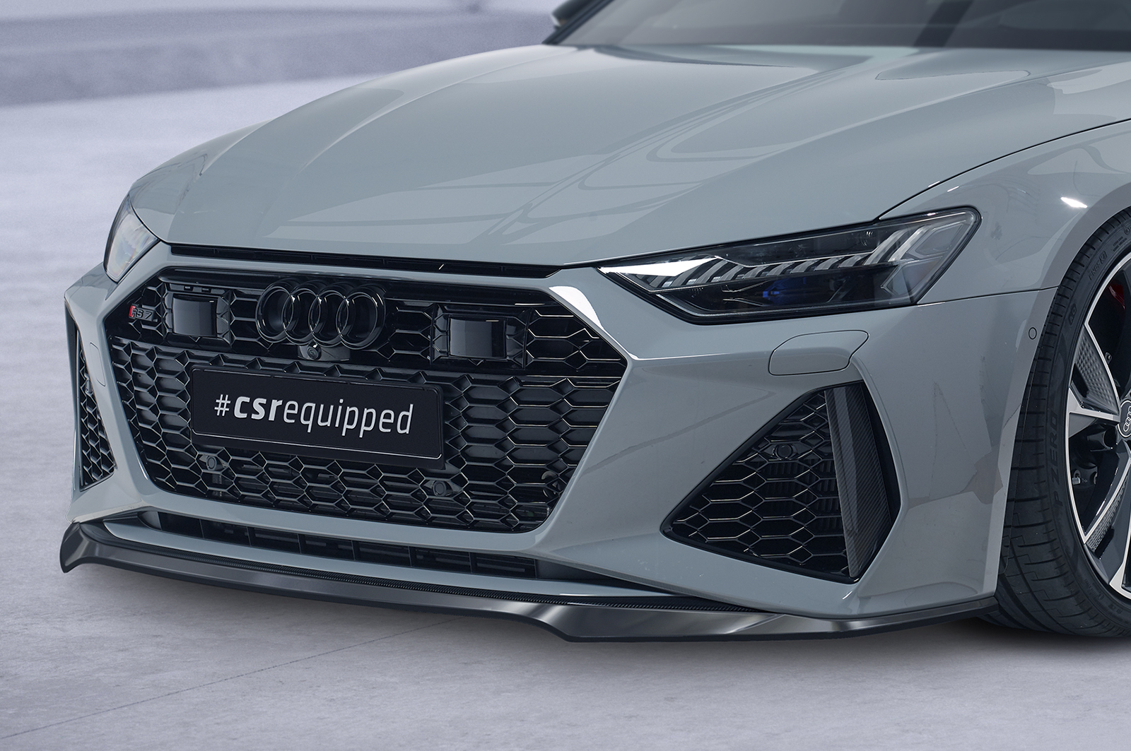 Voorspoiler Audi RS6 C8 / RS7 C8 (4K) CSR Glans Zwart