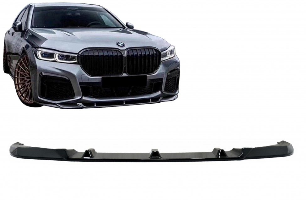 Voorspoiler BMW 7 Series G12 LCI (02.2019-verder) Piano Zwart